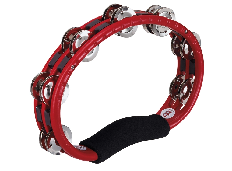 Meinl TMT-1-R Tamburin, Hånd Nikkel, Rød (M) 